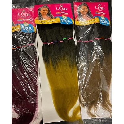Lush 6X Pre-Stretched Mega Braids 55" - 360g